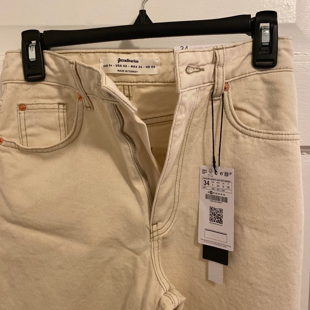 ASOS white flare jeans